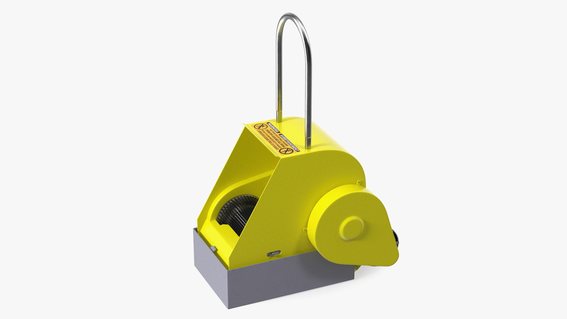 Yellow Industrial Boot Scrubber 3D model preview