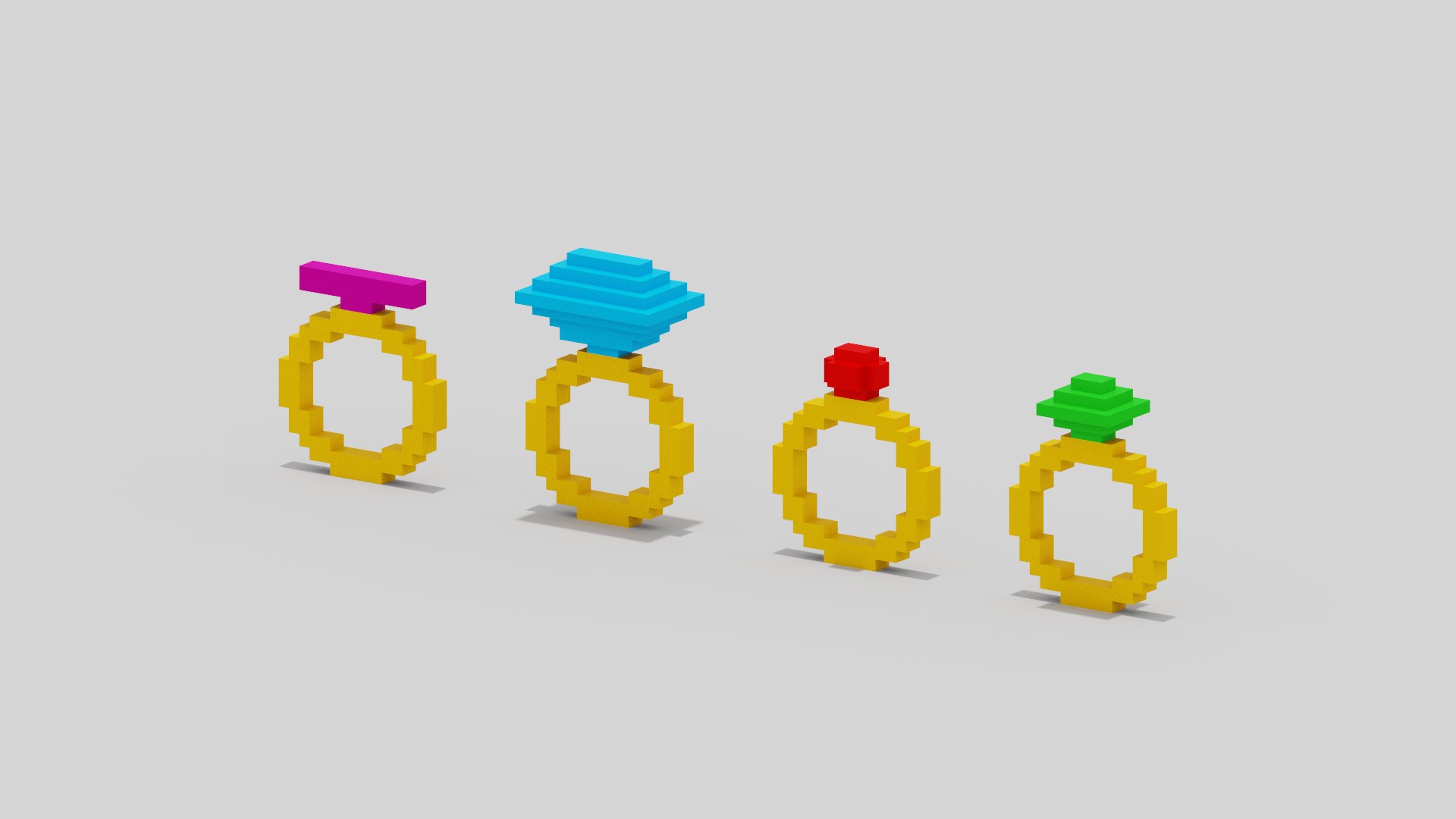 3D Ring Icons model - TurboSquid 2183445