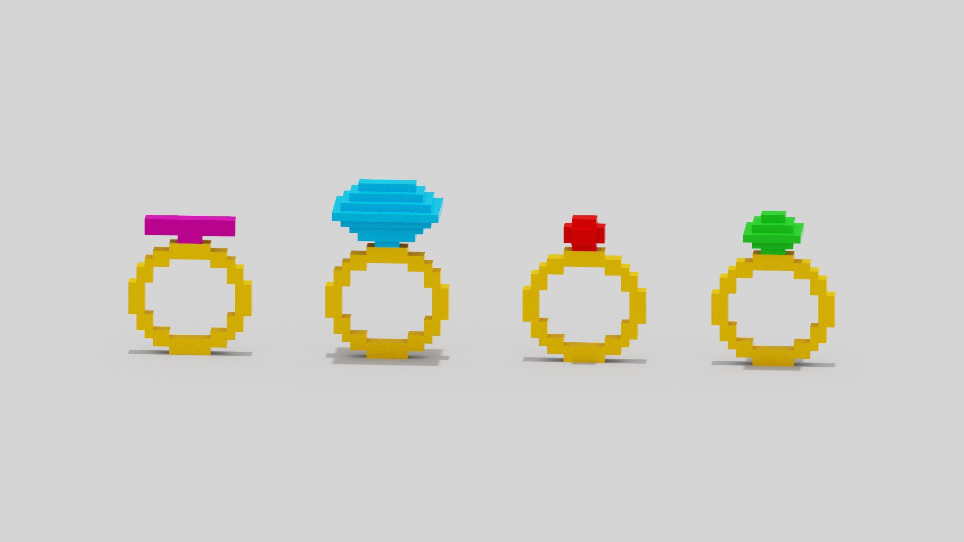 3D Ring Icons model - TurboSquid 2183445