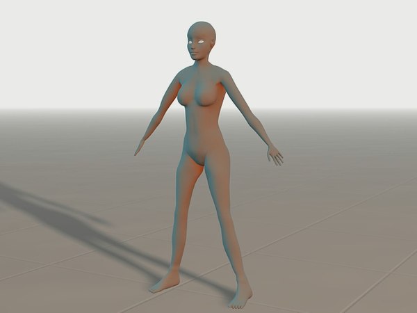 female character 3d model