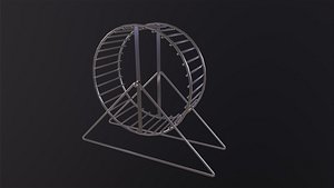 3D Hamster Wheel model