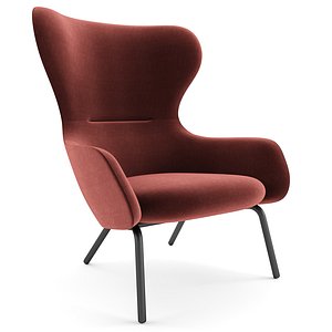 Amelia Wing Chair 3D