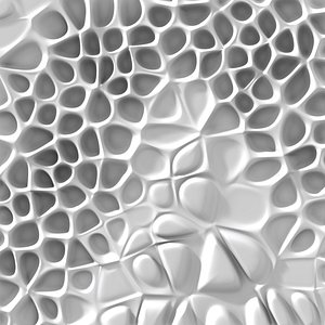 Parametric wall - Voronoi 3D model