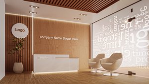 Modern Reception Area 3D model