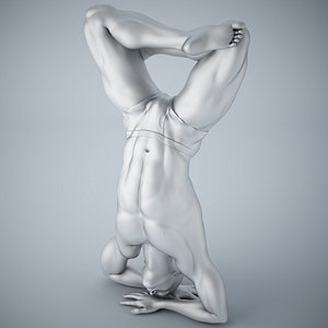 3D man yoga