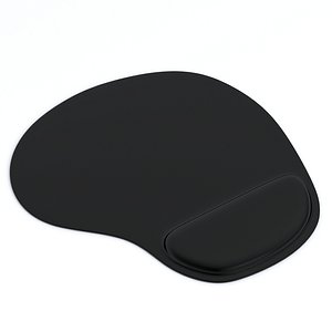 3D Mousepad With Wrist Support Black