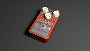 3D guitar pedal