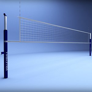Volleyball net low poly