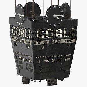old ice hockey scoreboard model