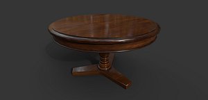 victorian dining table 3D model
