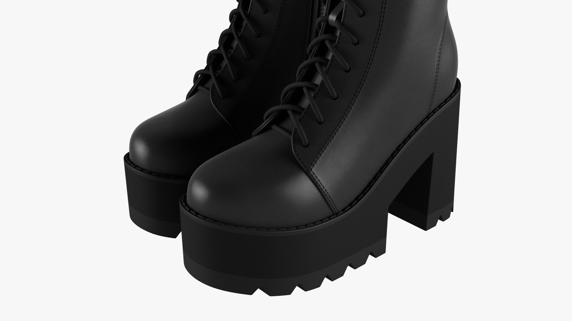 Platform Ankle Boots 3D Model - TurboSquid 1585319