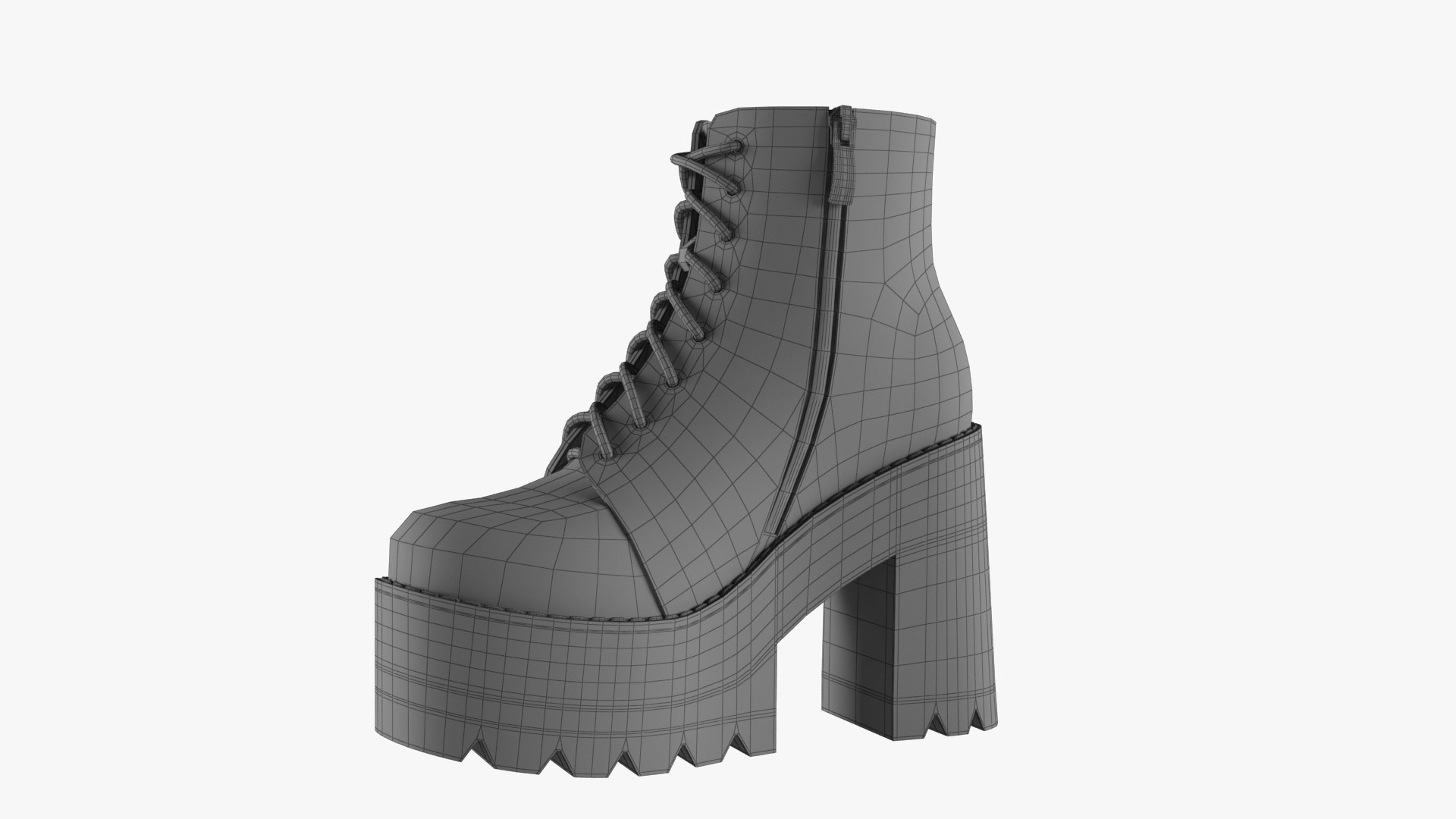 Platform Ankle Boots 3D Model - TurboSquid 1585319