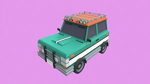 Lowpoly Jeep 3D model