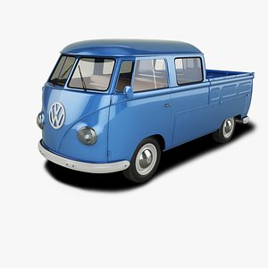 Volkswagen Type 2 Double Cab Pickup T1 3D