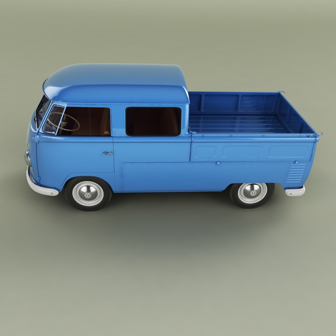Volkswagen Type 2 Double Cab Pickup T1 3D https://p.turbosquid.com/ts-thumb/yn/MWpN52/Up/doublecabt17/jpg/1686164694/1920x1080/fit_q87/c21b6193b644b41e0ebf5748d1ec2368e6ea6c0c/doublecabt17.jpg