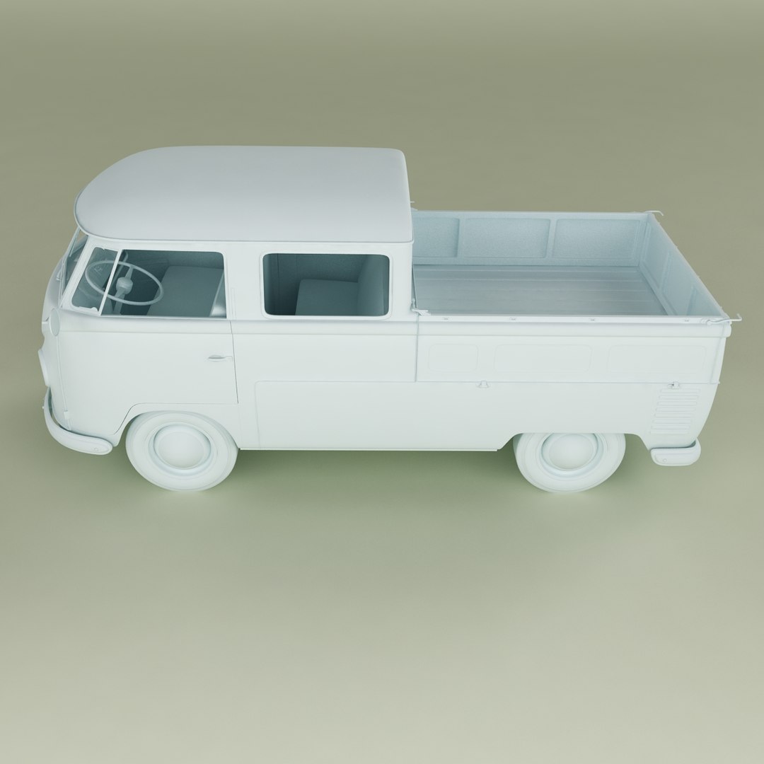 Volkswagen Type 2 Double Cab Pickup T1 3D https://p.turbosquid.com/ts-thumb/yn/MWpN52/xJ/doublecabt111/jpg/1686164683/1920x1080/fit_q87/bbb6d3cdd152aebb90f65338fcffc7f4b42d02d6/doublecabt111.jpg