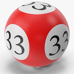Bingo Ball 33 3D model