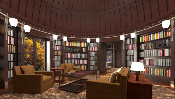 3D Old library model - TurboSquid 2026994