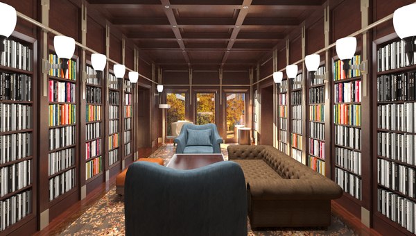 3D Old library model - TurboSquid 2026994