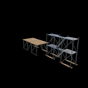 scaffold scaffolding tower 3D model
