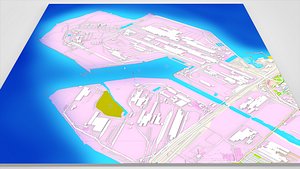 The Indiana Harbor Works Chicago Indiana USA 3D model