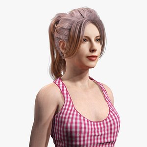 beautiful Woman Digital Character 3D
