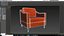 Decker Flannel Chair