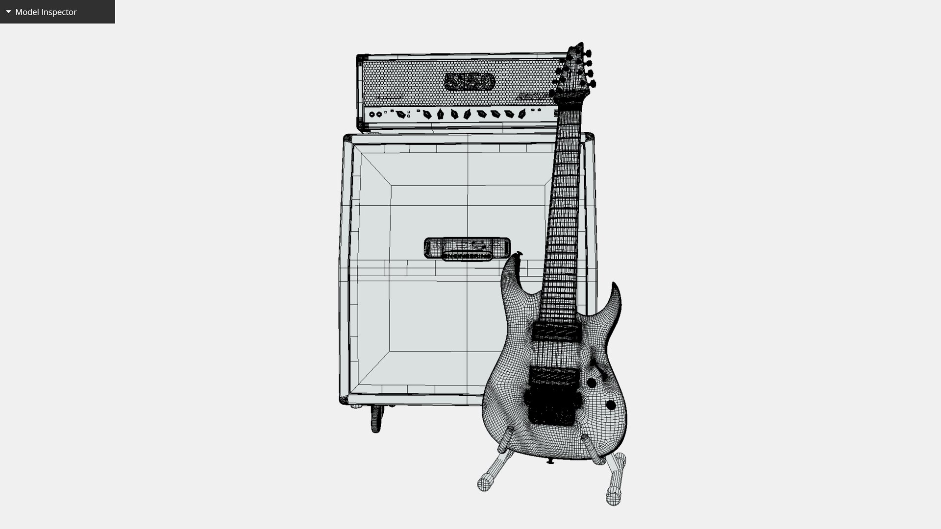 Metal Guitar Amp Stack Stage 3D model - TurboSquid 2013849