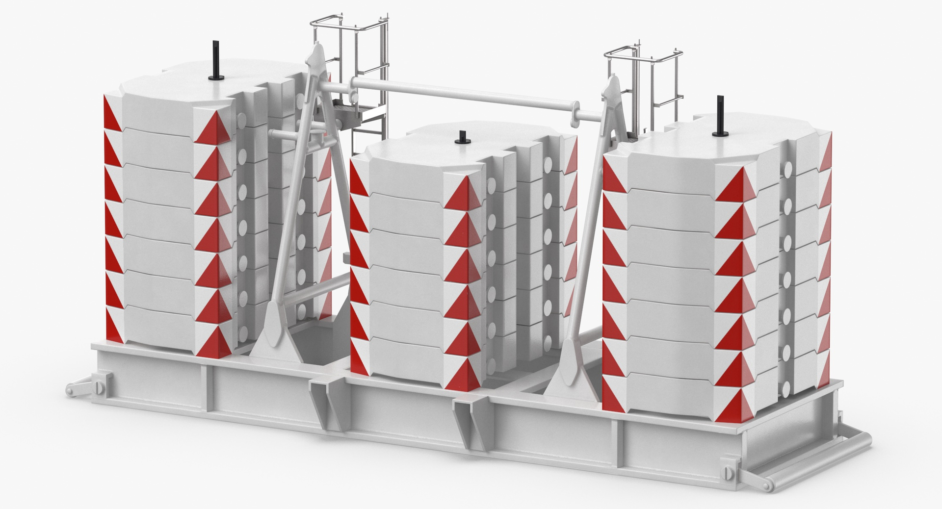 Crane super lift counterweight model - TurboSquid 1681030