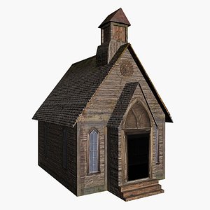Old West Church 3D model