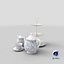 3D model Tea Set 01