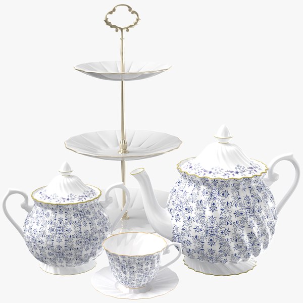 3D model Tea Set 01