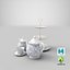3D model Tea Set 01