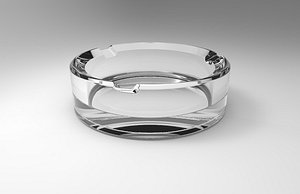 3D ashtray clear