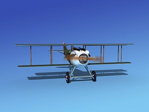 spad vii s fighter aircraft 3ds