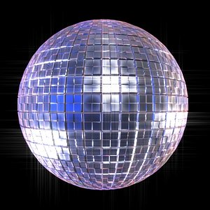 disco glitter ball 3d model