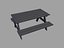 3d picnic table model