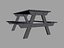 3d picnic table model