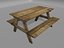 3d picnic table model
