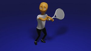 3D Simple Tennis Player