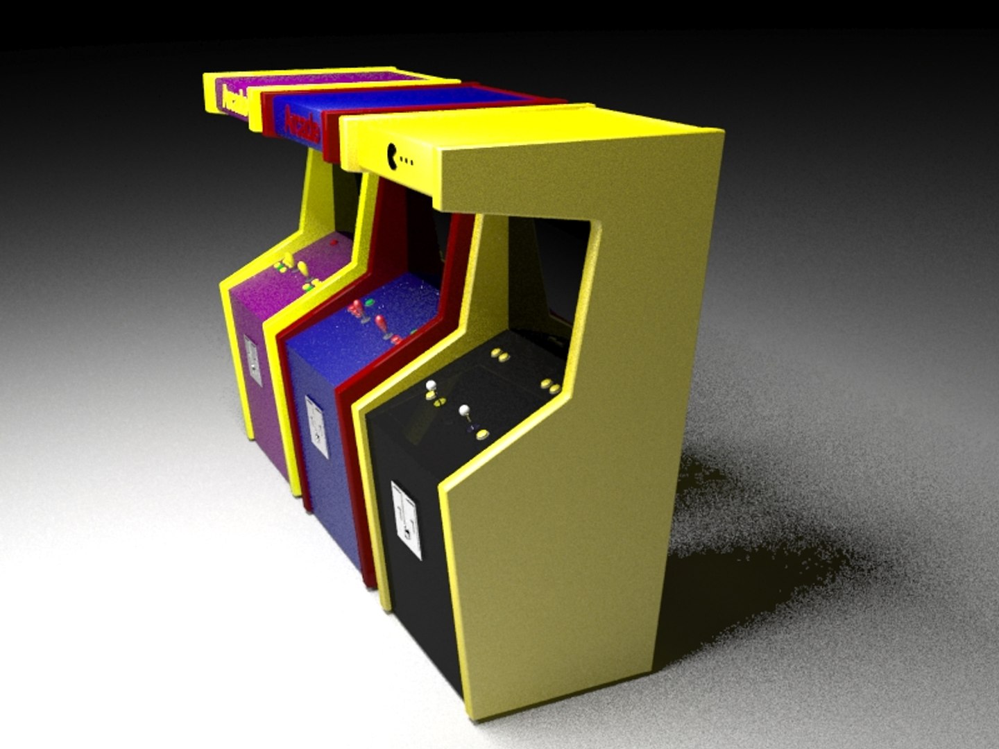 3D Arcade Machine Model - TurboSquid 1322645