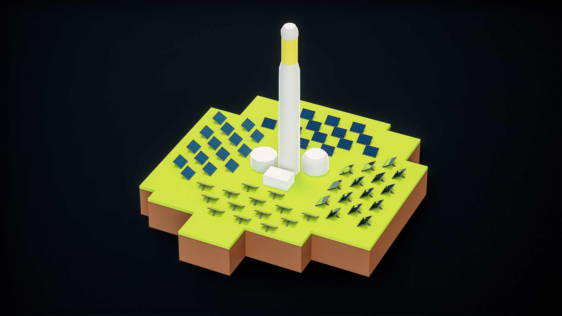 Lowpoly Cartoon Gemasolar Power Plant PBR 3D https://p.turbosquid.com/ts-thumb/yn/uKOzhB/Gk/r_viewport_012/png/1700402421/1920x1080/fit_q87/73c288cc1a2b511d3651185d7ca1e7c32002b4ff/r_viewport_012.jpg