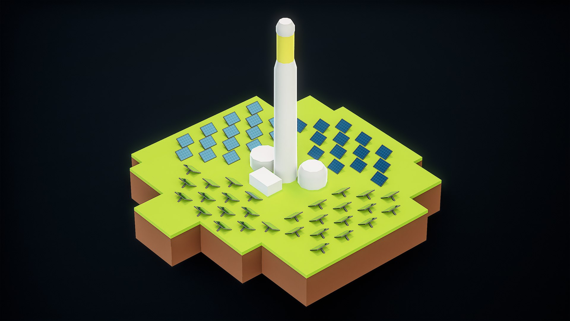 Lowpoly Cartoon Gemasolar Power Plant PBR 3D https://p.turbosquid.com/ts-thumb/yn/uKOzhB/Qw/r_viewport_001/png/1700402421/1920x1080/fit_q87/8c94d747d10b47d3cbd89c6d74a297f9da94819b/r_viewport_001.jpg