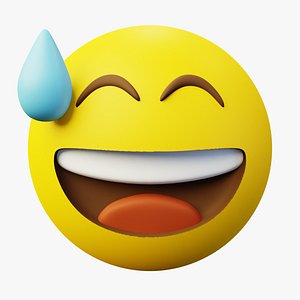 Awkward yellow ball Emoticon Emoji or Smiley