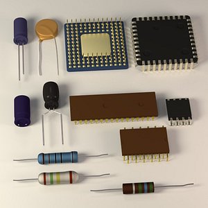 3d electronic chips capacitors