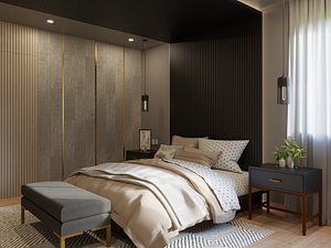 TR Modern Bedroom 3D model