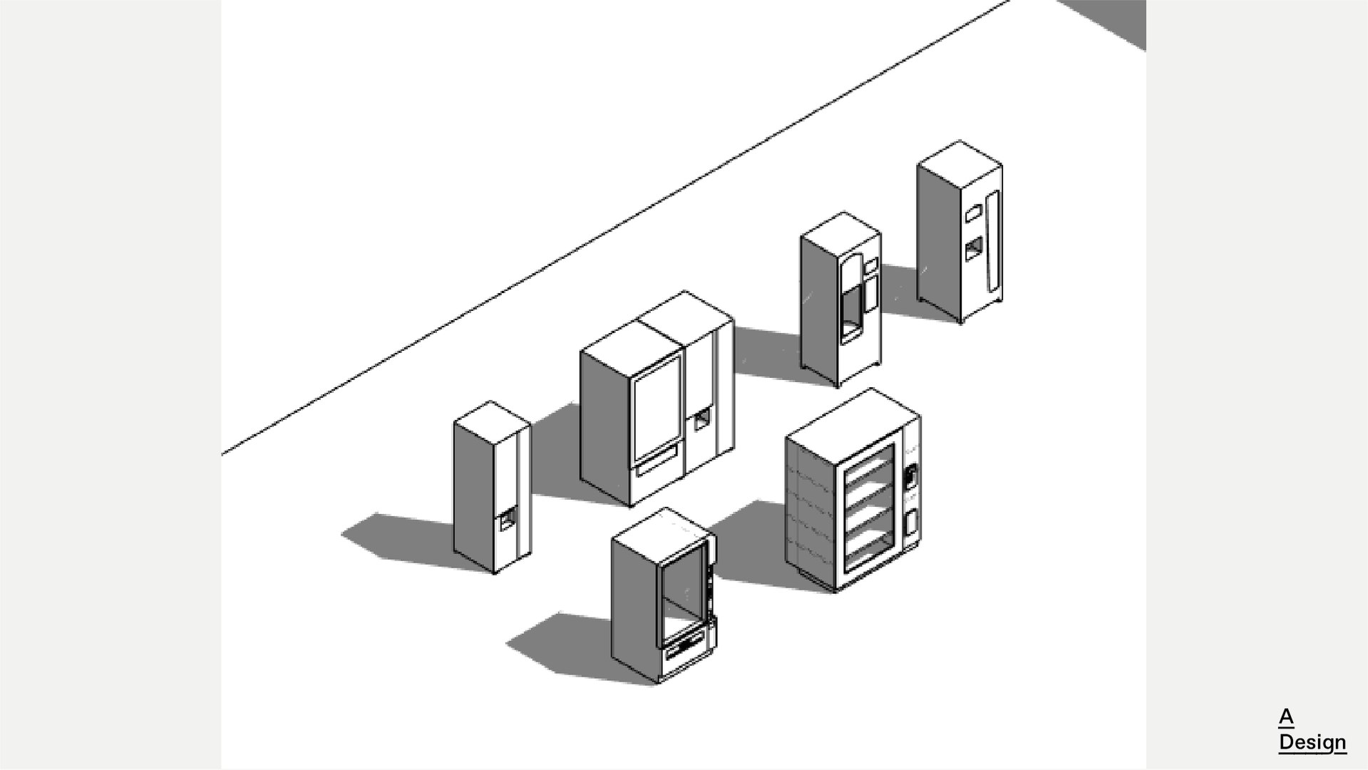 Vending Machines Pack Of Revit Families Model 3D Model TurboSquid