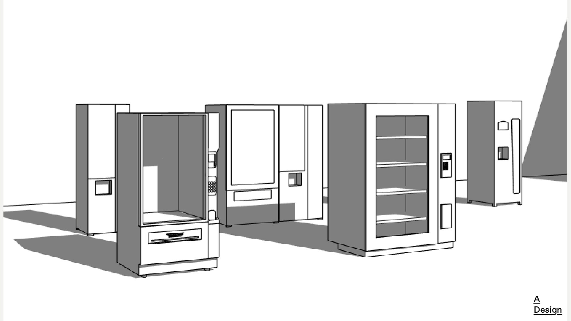 Vending Machines Pack Of Revit Families Model 3D Model TurboSquid