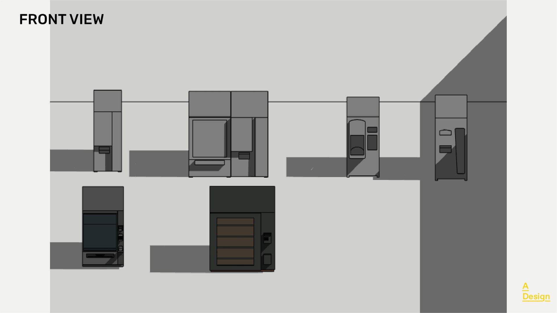 Vending Machines Pack Of Revit Families Model 3D Model TurboSquid