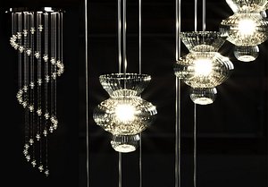 Jack Hanging Crystal light by Bpoint